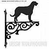 Irish Wolfhound Ornate Wall Bracket